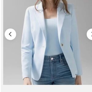 WHBM light blue blazer NWOT size 8